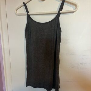 Amazon basics cami / spaghetti strap in grey